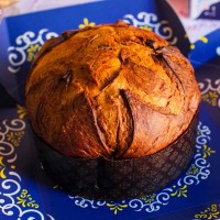 Panettone Artigianale con scorzette d'arancia e uv